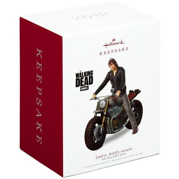 New! Walking Dead Daryl Dixon Motorcycle Hallmark Keepsake Christmas Ornament - Picture 1 of 5